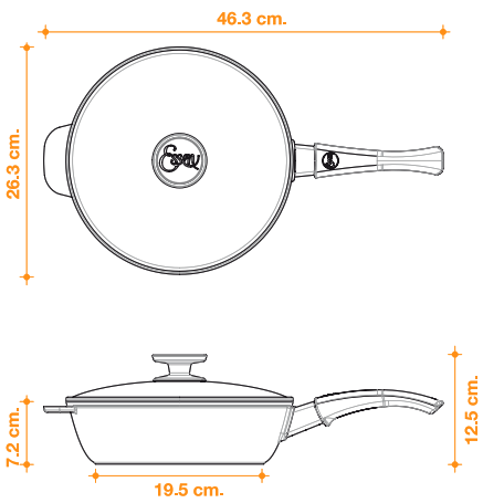 caracteristicas tecnicas de la sarten 24 cm